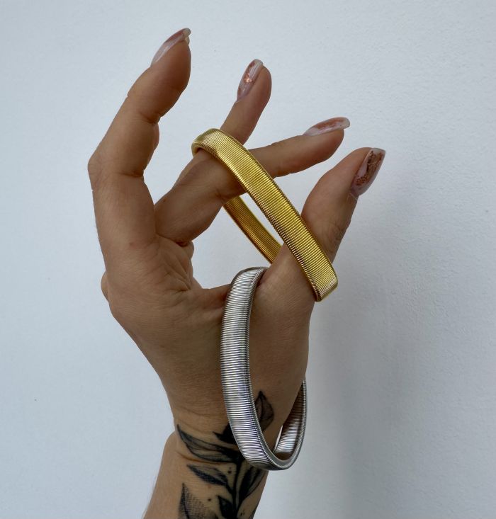 Браслети Tierra Luna “Ribbed Gold & Silver”