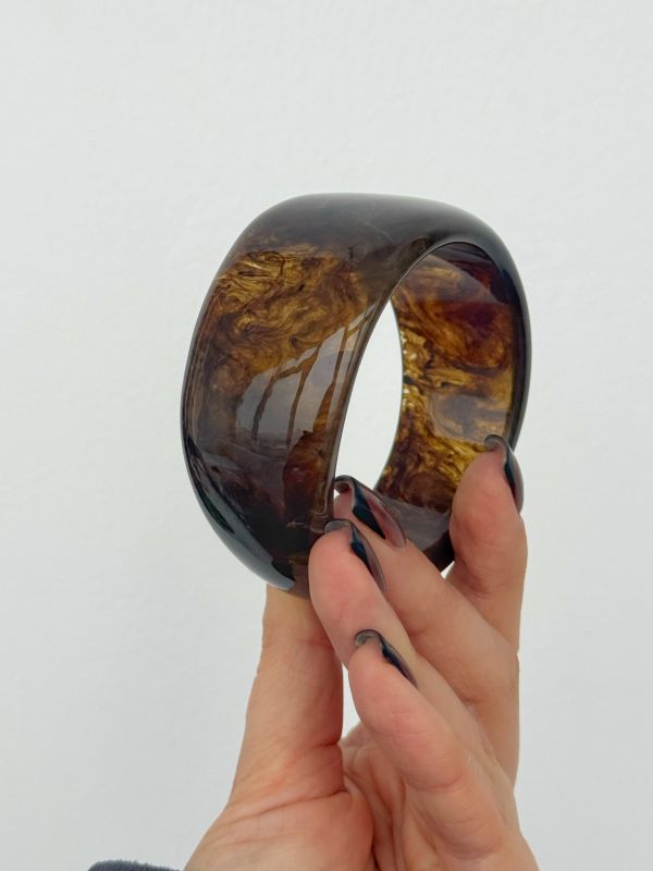 Браслет Tierra Luna "Dark Marble Resin"