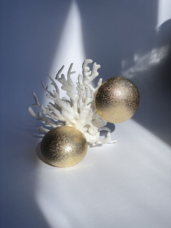 Сережки Tierra Luna “Matte Gold Sphere”