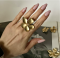 Набір прикрас  Tierra Luna "Golden Flower Set" (намисто, сережки та каблучка)