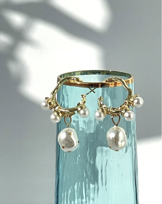 Сережки Tierra Luna “Pearl Branch”