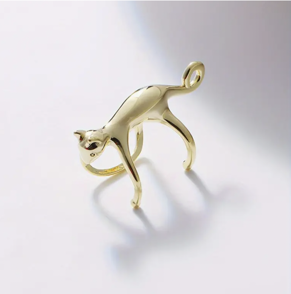 Сережка-каффа "Golden Cat's"