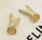 Сережки Tierra Luna “Twisted Hammered Gold”