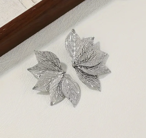 Сережки Tierra Luna “Silver Leaf Fan”