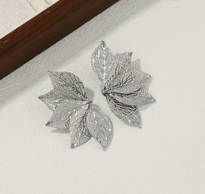 Сережки Tierra Luna “Silver Leaf Fan”