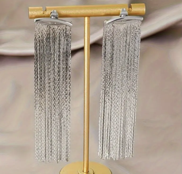 Сережки Tierra Luna “Silver Sparkling Threads”
