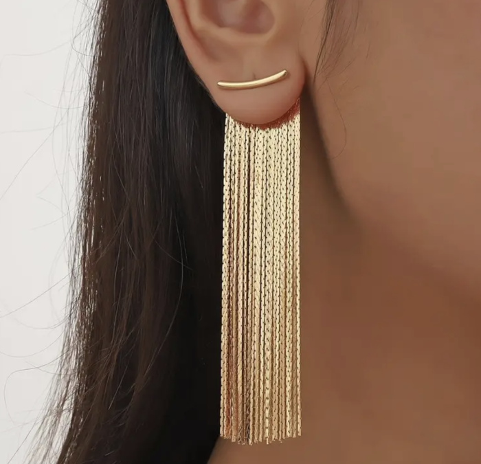 Сережки Tierra Luna “Gold Sparkling Threads”