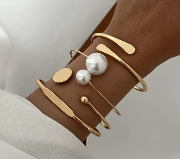 Браслети Tierra Luna "Pearl Accent Bracelet Set"