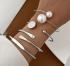 Браслети Tierra Luna "Pearl Accent Silver Set".