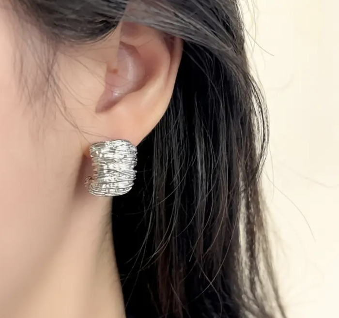 Сережки Tierra Luna “Wrapped Silver Shine”