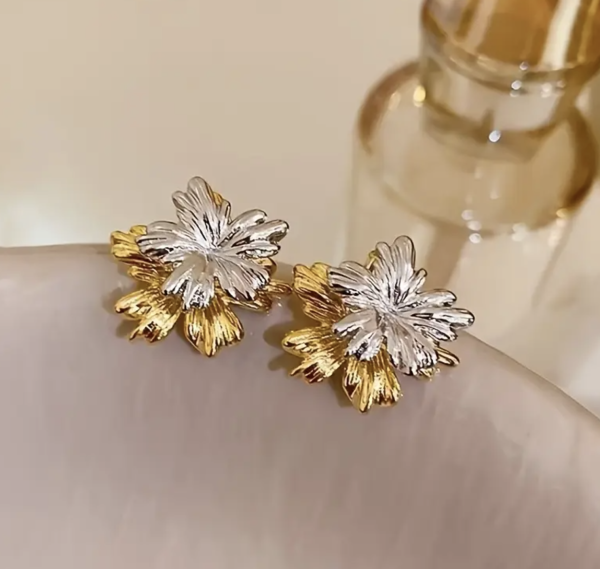 Сережки Tierra Luna “Flower Bicolor” 
