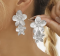 Сережки Tierra Luna “Silver Layered Flower”