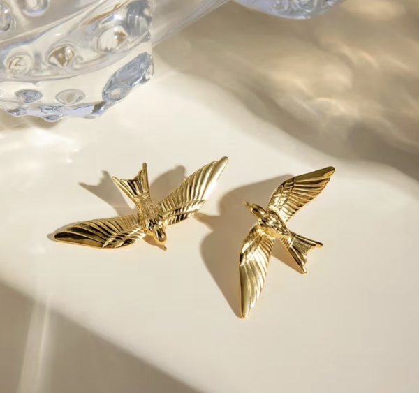 Сережки Tierra Luna “Gold Flying Bird”