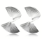 Сережки Tierra Luna “Silver Art Deco Folded”