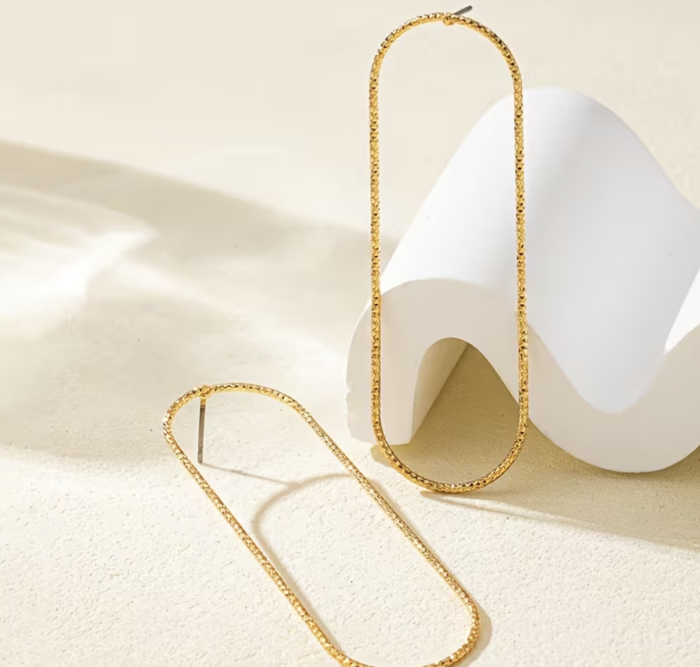 Сережки Tierra Luna “Long Rectangle Hoop”
