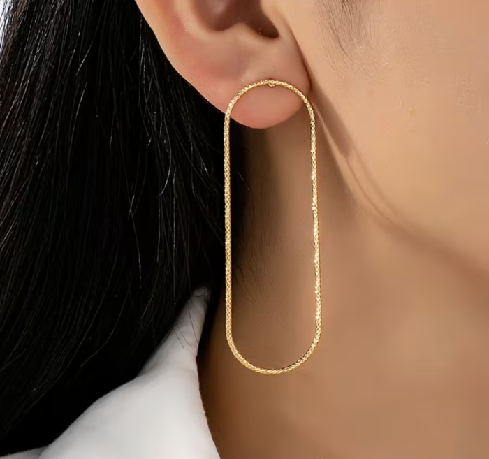 Сережки Tierra Luna “Long Rectangle Hoop”