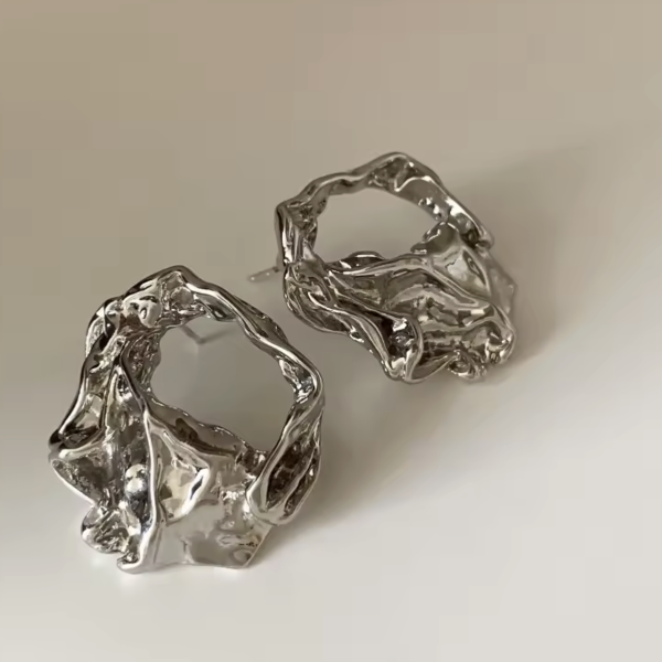 Сережки Tierra Luna "Contemporary Sculpted Silver"