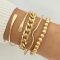Браслети Tierra Luna “Organic Gold Set”(4 шт. в наборі)