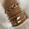 Браслети Tierra Luna “Organic Gold Set”(4 шт. в наборі)
