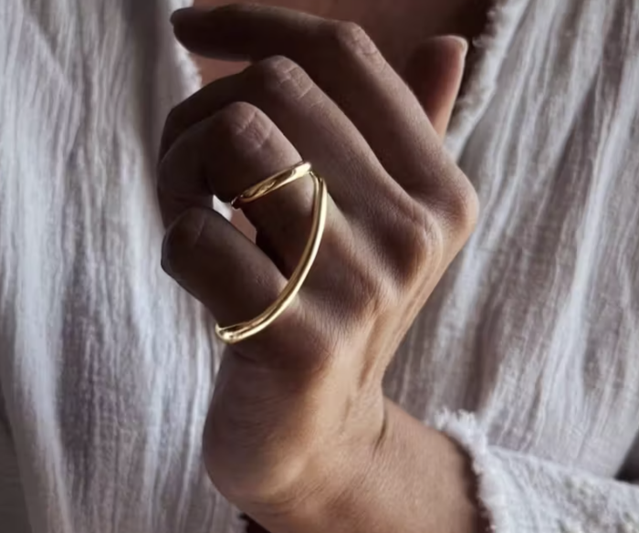 Каблучка Tierra Luna "Open Arch Gold Ring"