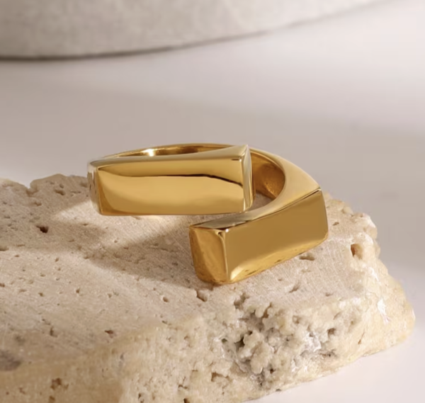 Каблучка Tierra Luna "Gold Rectangular Tandem"