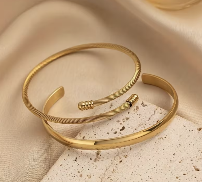 Браслет Tierra Luna "Triple Line Gold" (2 шт)