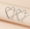 Сережки Tierra Luna “Big Silver Hearts”