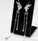 Сережки Tierra Luna "Silver Butterfly Chains"