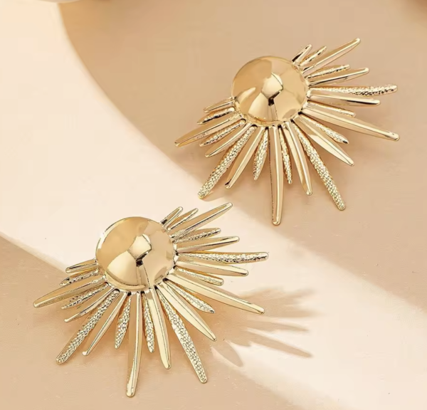 Сережки Tierra Luna "Gold Colorful Sun"