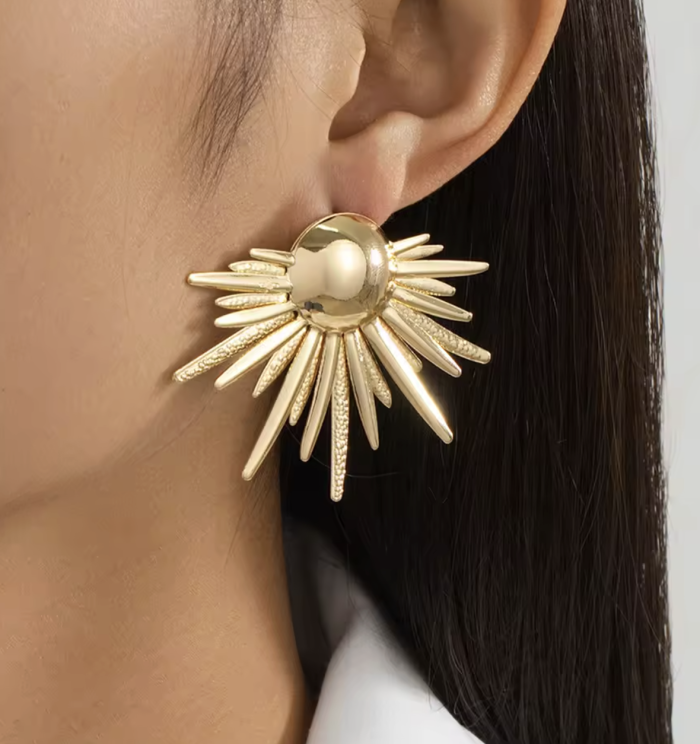 Сережки Tierra Luna "Gold Colorful Sun"