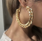 Сережки Tierra Luna "Gold Circular Big Chain"