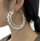 Сережки Tierra Luna "Silver Circular Big Chain"