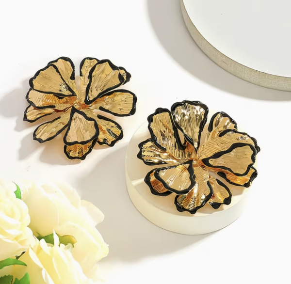 Сережки Tierra Luna "Big Gold Carnation"