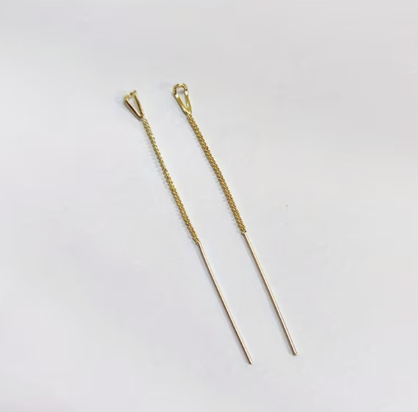 Сережки Tierra Luna "Gold Thin Chain"