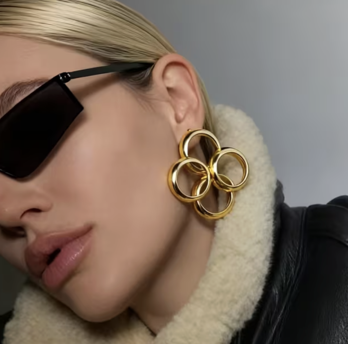 Сережки Tierra Luna "Gold Linked Circles"