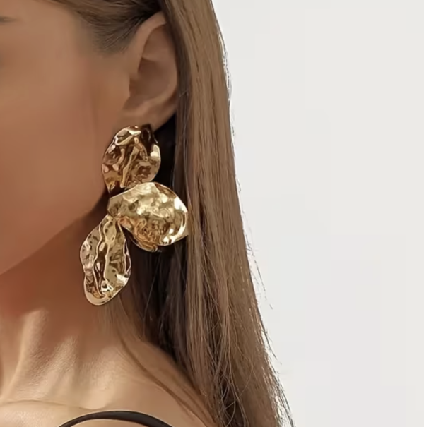 Сережки Tierra Luna "Gold Big Petals"