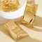 Сережки Tierra Luna "Gold Crumpled Rectangle"