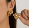 Сережки Tierra Luna "Gold Gilded Bubble"