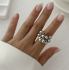 Каблучка Tierra Luna "Silver Gilded Bubble"