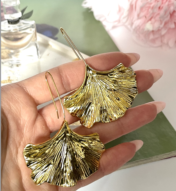 Сережки Tierra Luna “Ginkgo Leaf”
