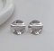 Сережки Tierra Luna "Silver Abstract Mirror"
