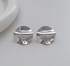Сережки Tierra Luna "Silver Abstract Mirror"