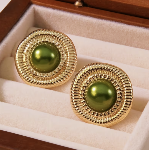 Сережки Tierra Luna “Royal Green Noir”