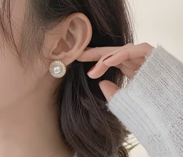 Сережки Tierra Luna “Antique Gold Pearl”