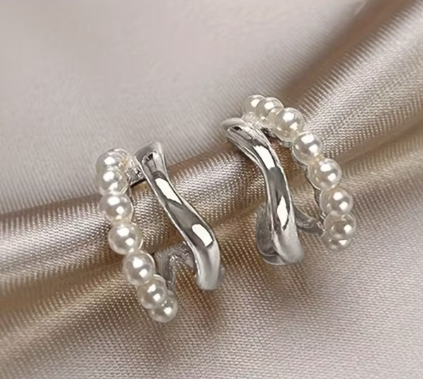 Сережки Tierra Luna "Silver Noble Pearl"