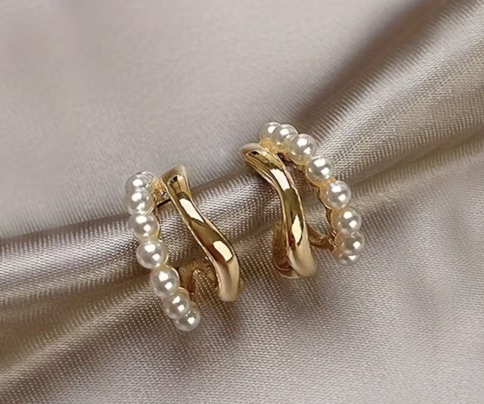 Сережки Tierra Luna "Gold Noble Pearl"