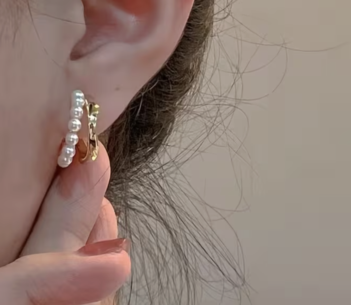 Сережки Tierra Luna "Gold Noble Pearl"