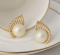 Сережки Tierra Luna "Gold Sunray Pearl"