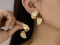 Сережки Tierra Luna “Gold Spiral Fan”